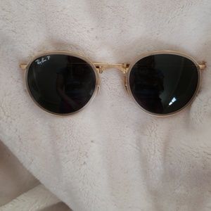 Polarized folding Ray-Ban Round Sunglasses